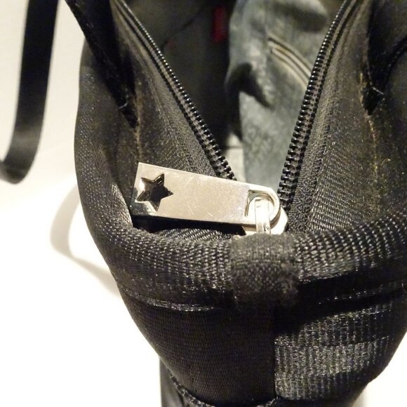 HARVEY'S The Original Seatbelt Black Tote Bag 10"x12" Two Handles Large - Picture 5 of 7